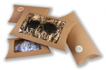 Brown pillow boxes | PIT Packaging.com | Bestbuyenvelopes