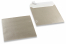 Silver coloured mother-of-pearl envelopes - 170 x 170 mm | PIT Packaging.com | Bestbuyenvelopes