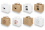 Paper take-away bags - white and brown | PIT Packaging.com | Bestbuyenvelopes