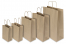 Paper carrier bags with twisted handles - brown / brown striped | PIT Packaging.com | Bestbuyenvelopes