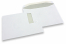 Window envelopes, white, 229 x 324 mm (C4), window on left 40 x 110 mm, window position 20 mm from the left side and 60 mm from the top, 120 gram, gummed closure long side, weight each approx. 20 g. | PIT Packaging.com | Bestbuyenvelopes