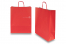 Paper carrier bags with twisted handles - fire red, 320 x 120 x 410 mm, 100 gsm | PIT Packaging.com | Bestbuyenvelopes