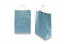 Paper carrier bags with twisted handles - blue metallic, 260 x 120 x 350 mm, 90 gsm | PIT Packaging.com | Bestbuyenvelopes
