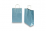 Paper carrier bags with twisted handles - blue metallic, 220 x 100 x 310 mm, 90 gsm | PIT Packaging.com | Bestbuyenvelopes