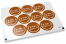 Baptism envelope seals - il mio battesimo brown with white wreath | PIT Packaging.com | Bestbuyenvelopes