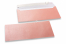 Baby pink coloured mother-of-pearl envelopes - 110 x 220 mm | PIT Packaging.com | Bestbuyenvelopes