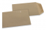 Coloured pocket envelopes - Brown kraft, 85 x 125 mm | PIT Packaging.com | Bestbuyenvelopes