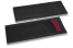 Cutlery bags black with incision + bordeaux red paper napkin | PIT Packaging.com | Bestbuyenvelopes