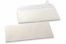 White coloured mother-of-pearl envelopes - 110 x 220 mm | PIT Packaging.com | Bestbuyenvelopes