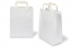 Paper carrier bags with folded handles - white, 220 x 105 x 280 mm | PIT Packaging.com | Bestbuyenvelopes