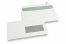 Laser printer envelopes, 110 x 220 mm (DL), window right 40 x 110 mm, window position 15 mm from the right side and 20 mm from the bottom | PIT Packaging.com | Bestbuyenvelopes