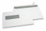 Window envelopes, white, 162 x 229 mm (C5), window on left 40 x 110 mm, window position 20 mm from the left side and 72 mm from the bottom, 90 gram, closure with seal strip, weight each approx. 7 g. | PIT Packaging.com | Bestbuyenvelopes