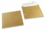 Gold coloured mother-of-pearl envelopes - 155 x 155 mm | PIT Packaging.com | Bestbuyenvelopes