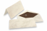 Marbled envelope (110 x 220 mm) and card (105 x 210 mm) - marbled brown, lined interior brown | PIT Packaging.com | Bestbuyenvelopes
