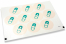 Birth envelope seals - safety pin blue | PIT Packaging.com | Bestbuyenvelopes
