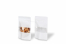 Stand up pouch with window - white, 110 x 185 x 70 mm, 250 ml | PIT Packaging.com | Bestbuyenvelopes