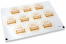 Birth envelope seals - bedstead with stars | PIT Packaging.com | Bestbuyenvelopes