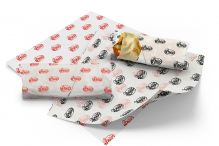 Custom greaseproof paper - white | PIT Packaging.com | Bestbuyenvelopes