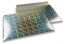 ECO metallic bubble envelopes - silver holographic 320 x 425 mm | PIT Packaging.com | Bestbuyenvelopes