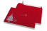 Coloured Christmas envelopes - Red, with Christmas tree | PIT Packaging.com | Bestbuyenvelopes