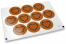 Love envelope seals - brown with black heart with leaves | PIT Packaging.com | Bestbuyenvelopes