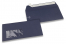 Dark blue, coloured window envelopes, 110 x 220 mm (DL), window on the left, windowsize 45 x 90 mm, windowposition 20 mm from the left / 15 mm from the bottom, peal and seal closure, 120 gram coloured paper | PIT Packaging.com | Bestbuyenvelopes