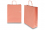 Paper carrier bags with twisted handles - salmon pink, 320 x 120 x 410 mm, 100 gsm | PIT Packaging.com | Bestbuyenvelopes