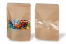 Stand up pouch with window - brown, 200 x 300 x 100 mm, 1800 ml | PIT Packaging.com | Bestbuyenvelopes
