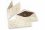 Marbled envelope (96 x 181 mm) and card (90 x 173 mm) - marbled brown, lined interior brown | PIT Packaging.com | Bestbuyenvelopes