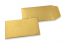 Coloured pocket envelopes - Gold, 65 x 105 mm | PIT Packaging.com | Bestbuyenvelopes