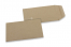 Coloured pocket envelopes - Brown kraft, 65 x 105 mm | PIT Packaging.com | Bestbuyenvelopes