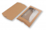Brown pillow boxes  - 162 x 229 x 35 mm - with window 120 x 180 mm | PIT Packaging.com | Bestbuyenvelopes