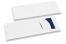 Cutlery bags white with incision + blue paper napkin | PIT Packaging.com | Bestbuyenvelopes