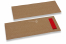 Cutlery bags brown without incision + red paper napkin | PIT Packaging.com | Bestbuyenvelopes