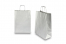 Paper carrier bags with twisted handles - silver, 260 x 120 x 350 mm, 90 gsm | PIT Packaging.com | Bestbuyenvelopes