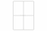 Labels for laser printers (white) - 4 items per sheet | PIT Packaging.com | Bestbuyenvelopes