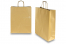 Paper carrier bags with twisted handles - gold, 320 x 120 x 410 mm, 100 gsm | PIT Packaging.com | Bestbuyenvelopes