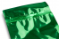 Example of the sealing seam of the seal tong type 420CT on a green metallic foil envelope | PIT Packaging.com | Bestbuyenvelopes