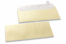 Champagne coloured mother-of-pearl envelopes - 110 x 220 mm | PIT Packaging.com | Bestbuyenvelopes