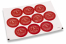 Christmas envelope seals - Snowman red | PIT Packaging.com | Bestbuyenvelopes