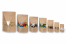 Stand up pouch with window - brown | PIT Packaging.com | Bestbuyenvelopes
