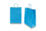 Paper carrier bags with twisted handles - blue, 260 x 120 x 350 mm, 90 gsm | PIT Packaging.com | Bestbuyenvelopes