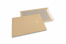Board-backed envelopes - 320 x 420 mm, 120 gr brown kraft front, 450 gr grey duplex back, strip closure | PIT Packaging.com | Bestbuyenvelopes