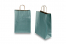 Paper carrier bags with twisted handles - petrol metallic, 260 x 120 x 350 mm, 90 gsm | PIT Packaging.com | Bestbuyenvelopes