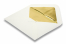 Lined ivory white envelopes - gold lined | PIT Packaging.com | Bestbuyenvelopes