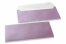 Lilac coloured mother-of-pearl envelopes - 110 x 220 mm | PIT Packaging.com | Bestbuyenvelopes