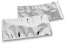 Coloured metallic foil envelopes silver  - 114 x 229 mm | PIT Packaging.com | Bestbuyenvelopes