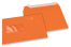 Orange, coloured window envelopes, 162 x 229 mm (A5), window on the left, windowsize 45 x 90 mm, windowposition 20 mm from the left / 60 mm from the bottom, peal and seal closure, 120 gram coloured paper | PIT Packaging.com | Bestbuyenvelopes