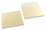 Champagne coloured mother-of-pearl envelopes - 155 x 155 mm | PIT Packaging.com | Bestbuyenvelopes