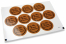 Communion envelope seals - la mia prima comunione brown with black wreath | PIT Packaging.com | Bestbuyenvelopes